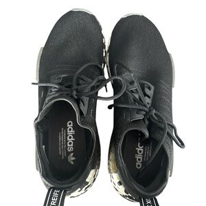 Adidas Black and White Athletic Shoes